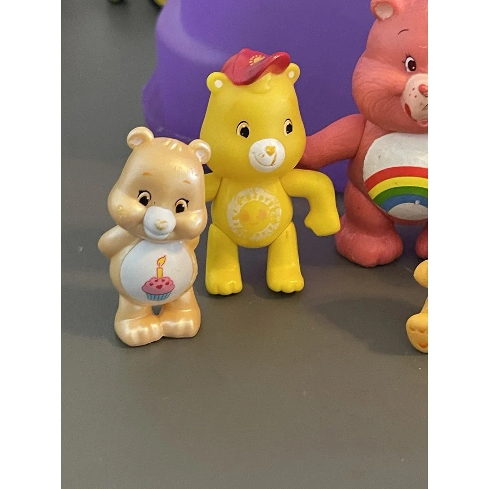 Care Bears Figures Moveable Arms Legs Lot Of 7